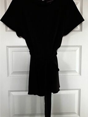 Lane Bryant Tie-Waist Short Sleeve Blouse